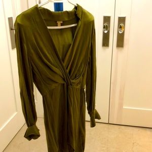 Olive Green Shirt Dress